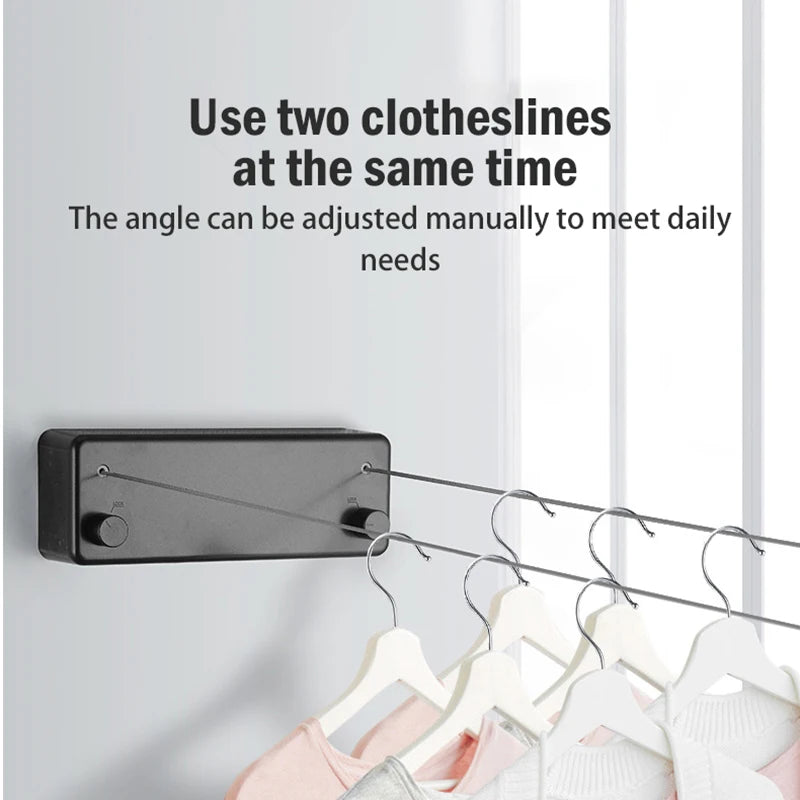 Invisible Dual Retractable Clothesline