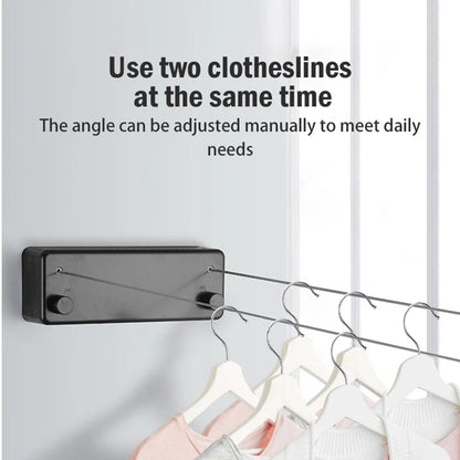 Invisible Dual Retractable Clothesline